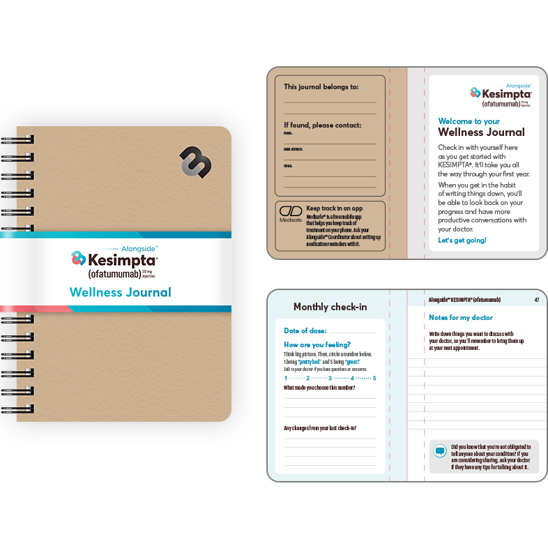 Coordinated patient guides, brochures, and printed support materials